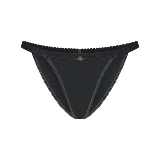 LETT BOMULL LOGO PICOT STRING BIKINI
