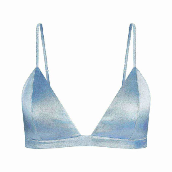 LETT FØRET TREKANTBRALETTE I SILKE