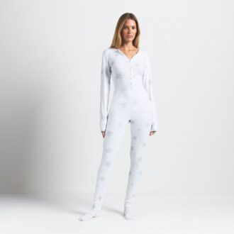 LOGO PLYSH POINTELLE MED RHINESTEN LANG ONESI