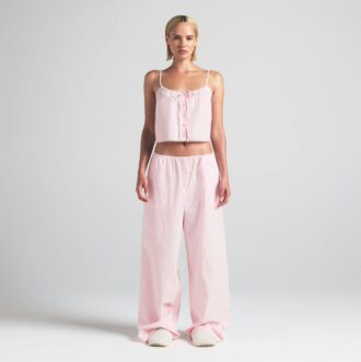 Nattbluse i bomullspoplin