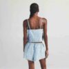 Nattbluse i bomullspoplin