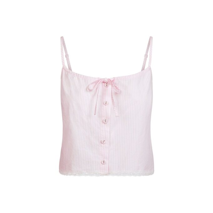 Nattbluse i bomullspoplin