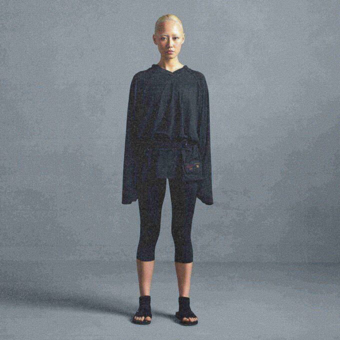 NikeSKIMS LUFTIG V-HALS OVERSIZED LANGERMET TOPP