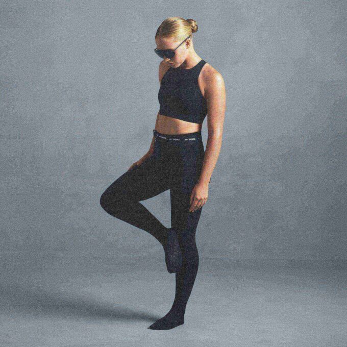 NikeSKIMS MATT FOOTSIE GRIP LEGGINGS