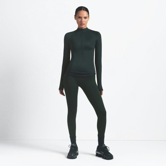 NikeSKIMS SHINE LANGERMET HALV GLIDELÅS