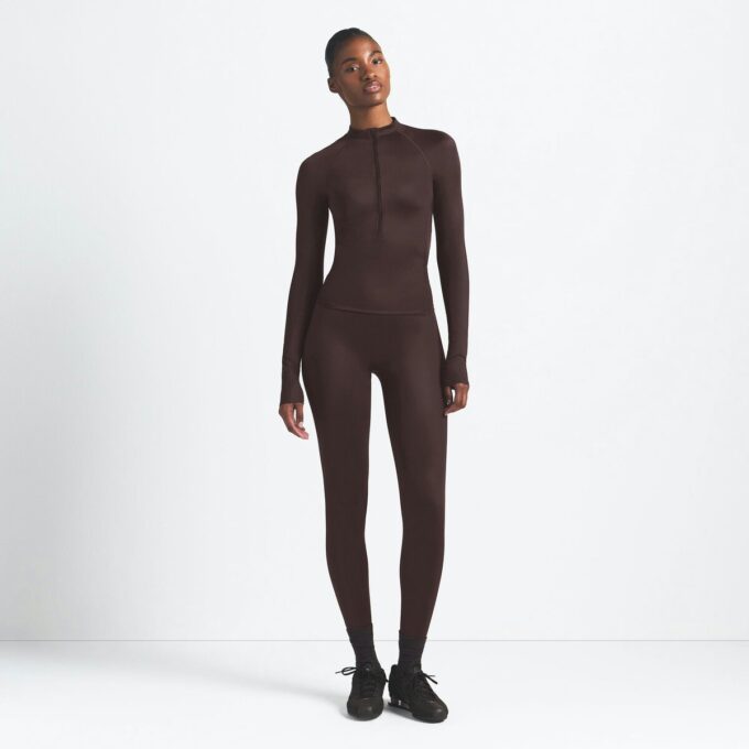 NikeSKIMS SHINE LANGERMET HALV GLIDELÅS