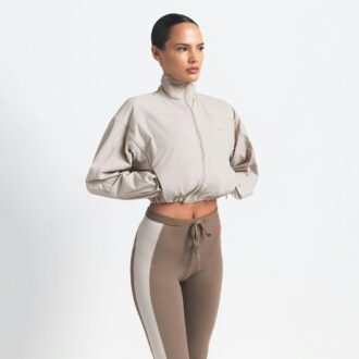 NikeSKIMS VEVET NYLON CROP JAKKE