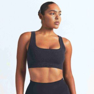 NikeSKIMS VINTAGE SØMLØS BH MED UTENDØRS HALS