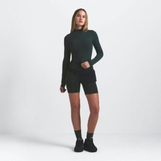 NikeSKIMS VINTAGE SØMLØS CROP-TOP MED HØY HALS