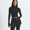 NikeSKIMS VINTAGE SØMLØS CROP-TOP MED HØY HALS