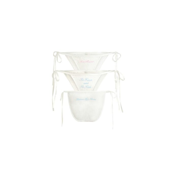 NYHETER INTIMATES BRODERTE BIKINI 3-PAKNING