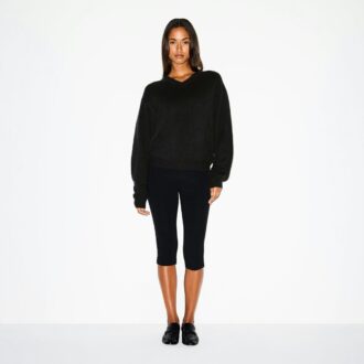 OVERSIZED GENSER I ULLCASJMIR MED V-HALS