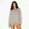 OVERSIZED GENSER I ULLCASJMIR MED V-HALS