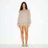OVERSIZED GENSER I ULLCASJMIR MED V-HALS