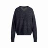 OVERSIZED GENSER I ULLCASJMIR MED V-HALS