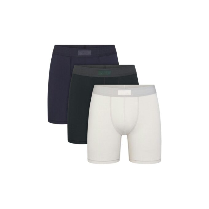 SKIMS BOMULL HERRE 5″ BOXERBRIS 3-PAKNING SKIMS BOMULL HERRE 5″ BOXERBRIS 3-PAKNING