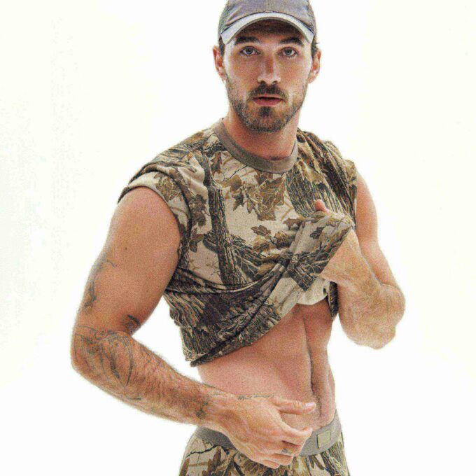 SKIMS COTTON HERRE REALTREE KLASSISK T-SKJORTE