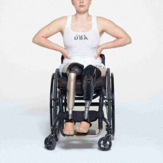 SKIMS FOR TEAM USA BOMULLSRIBBEDE PARALYMPISK TANK