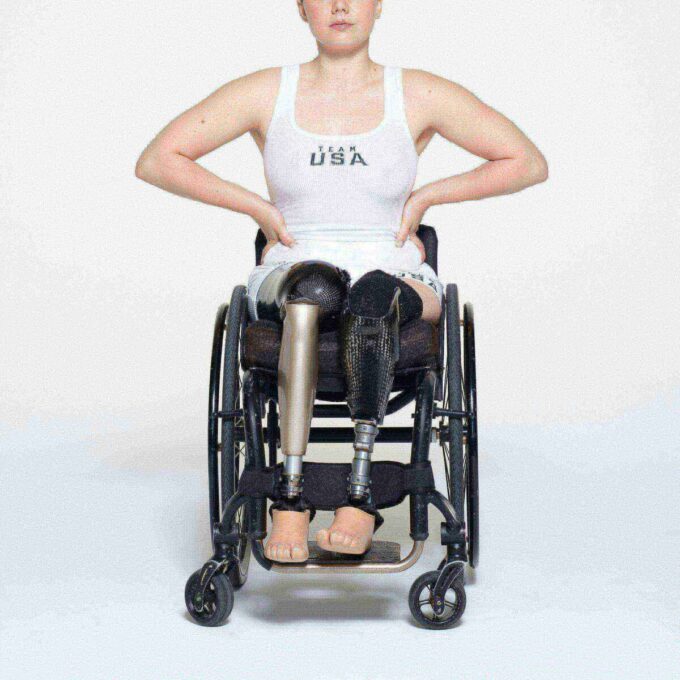 SKIMS FOR TEAM USA BOMULLSRIBBEDE PARALYMPISK TANK