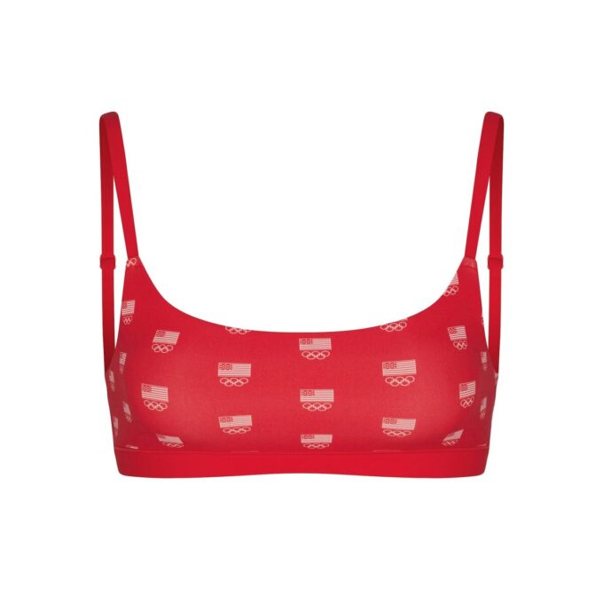 SKIMS FOR TEAM USA PASSER ALLE OLYMPISK SCOOP-BRALETTE