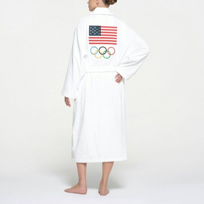 SKIMS FOR TEAM USA TERRY OLYMPIC UNISEX KÅPE