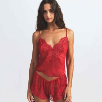 SKIMS ROMANCE BLONDE-CAMISSETT OG SHORTS