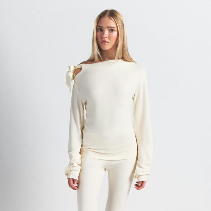 SKIMS SKYER OFF THE SHOULDER-TOPP