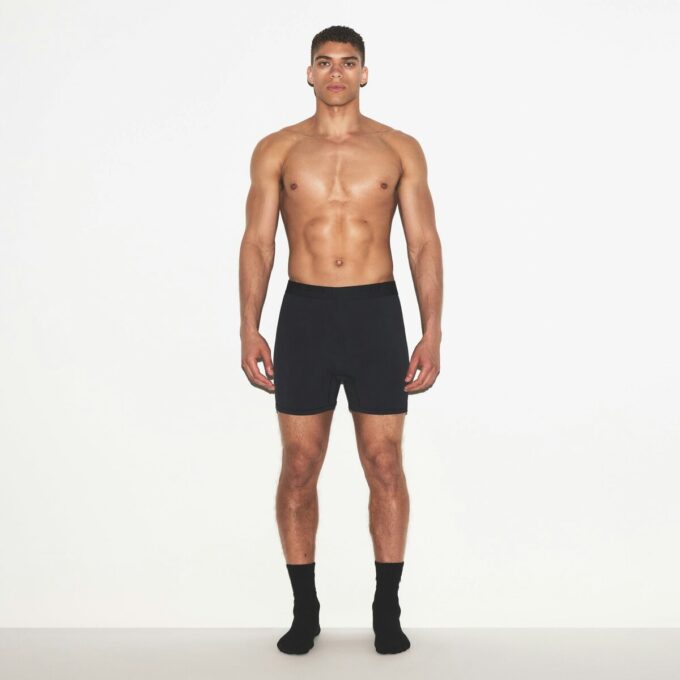 SKIMS STRETCH HERRE STRIKKET BOXER 3-PAKNING