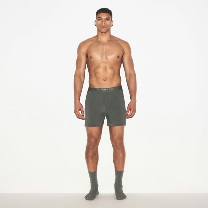 SKIMS STRETCH HERRE STRIKKET BOXER 3-PAKNING