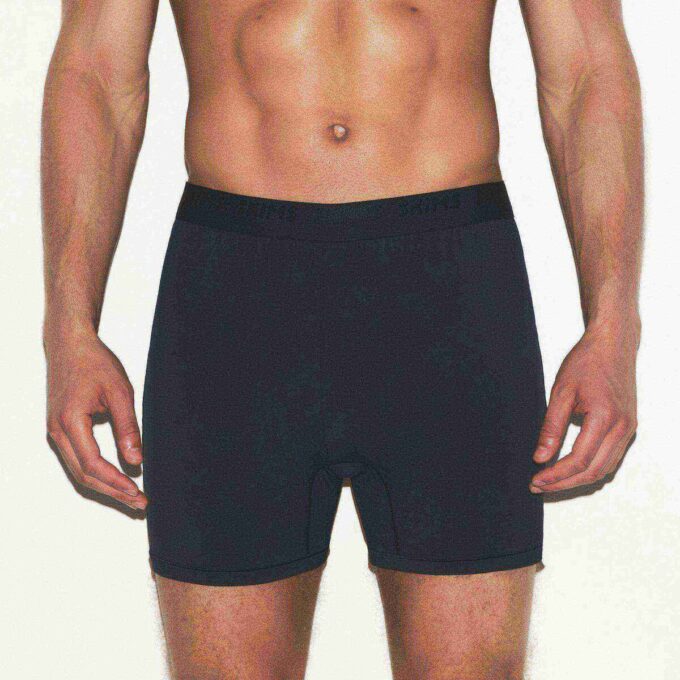 SKIMS STRETCH HERRE STRIKKET BOXER 3-PAKNING
