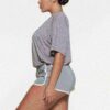 SKIMS TRACK MESH OVERSIZED T-SKJORTE