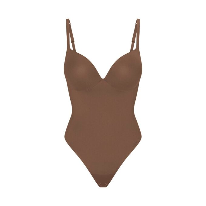 SKIMS ULTIMATE BODY PUSHUP THONG-BODYSUITT