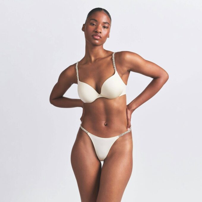SKIMS ULTIMATE RHINESTONE TARDROP PUSH-UP BH