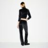 SLIM VELOUR BUKSE
