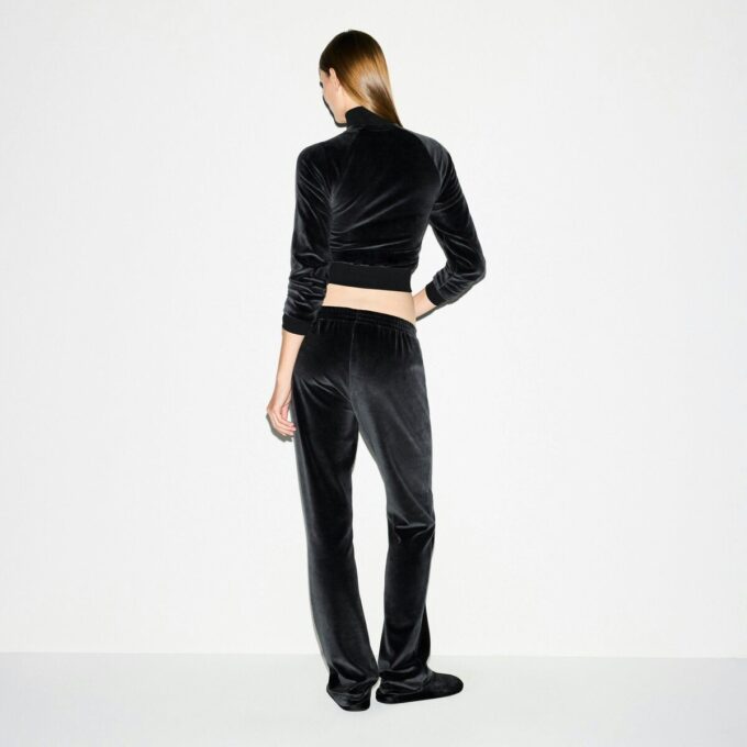 SLIM VELOUR BUKSE