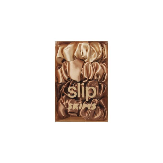 SLIP X SKIMS PURE SILK STORE SKRUNCHIES 4-PAKNING