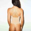 SØMLØS SKULPT DYPT UTSPRUNGET THONG-BODY