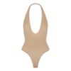 SØMLØS SKULPT DYPT UTSPRUNGET THONG-BODY