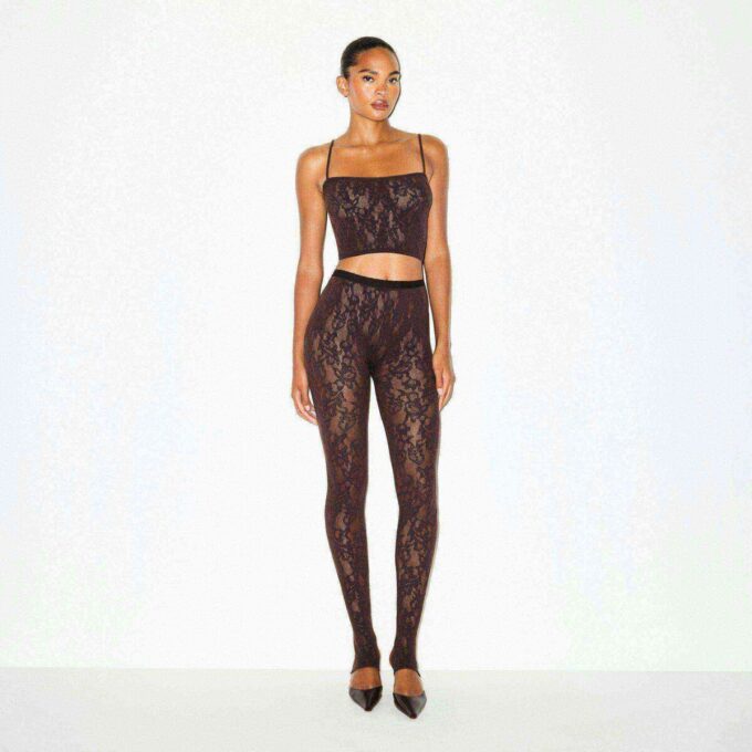 STRIKKET BLONDE-CROPPET CAMI