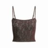 STRIKKET BLONDE-CROPPET CAMI