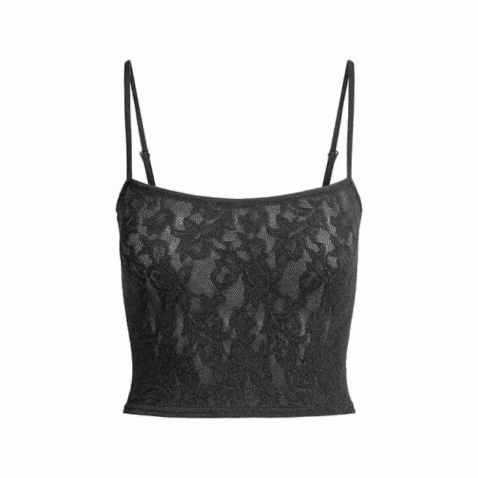 STRIKKET BLONDE-CROPPET CAMI
