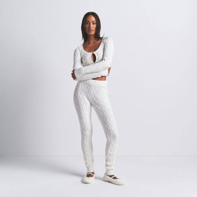 STRIKKET GENSERLEGGINGS