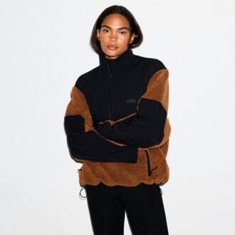 TEDDY OVERSIZED HALV GLIDELÅSGENSER