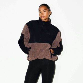 TEDDY OVERSIZED HALV GLIDELÅSGENSER