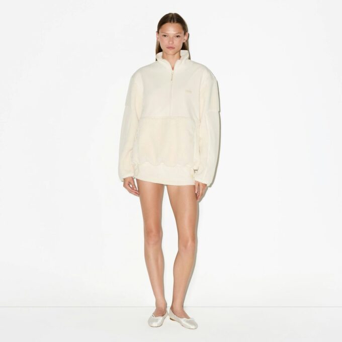 TEDDY OVERSIZED HALV GLIDELÅSGENSER TEDDY OVERSIZED HALV GLIDELÅSGENSER