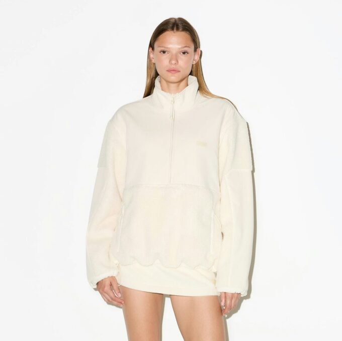 TEDDY OVERSIZED HALV GLIDELÅSGENSER TEDDY OVERSIZED HALV GLIDELÅSGENSER