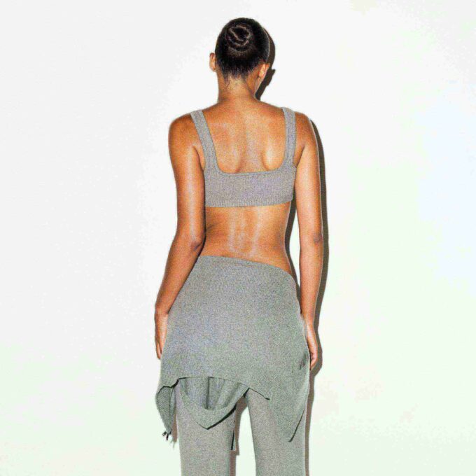 Teksturert strikket bralette