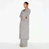 TEKSTURERT STRIKKET LANG CARDIGAN