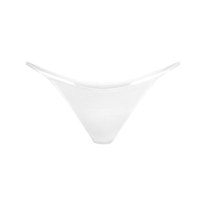 TRANSPARENT BOMULL MED RIBBEDE STRING