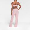TRANSPARENT FLØYELSBRALETTE MED KNYTING FORAN